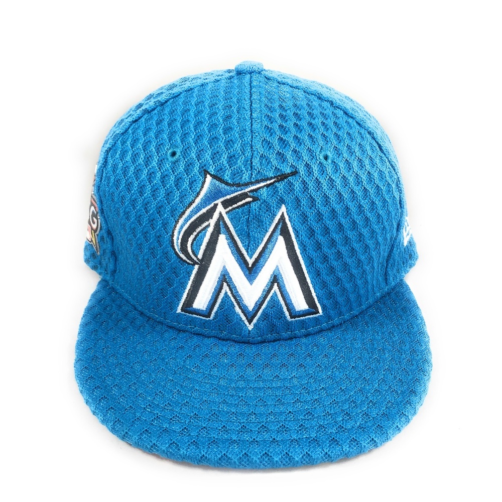 BRAND NEW MIAMI MARLINS 59FIFTY HAT SZ 7 1/2 ASG